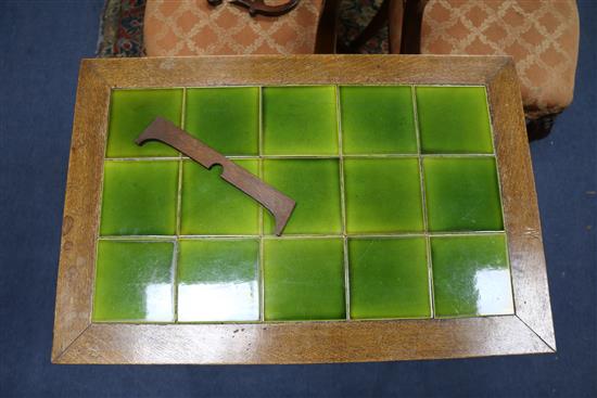 An Arts & Crafts oak rectangular centre table, probably Liberty & Co. 65 x 44cm